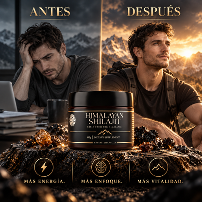 Himalayan Shilajit: Recuperá el impulso que sentís que te falta durante el día